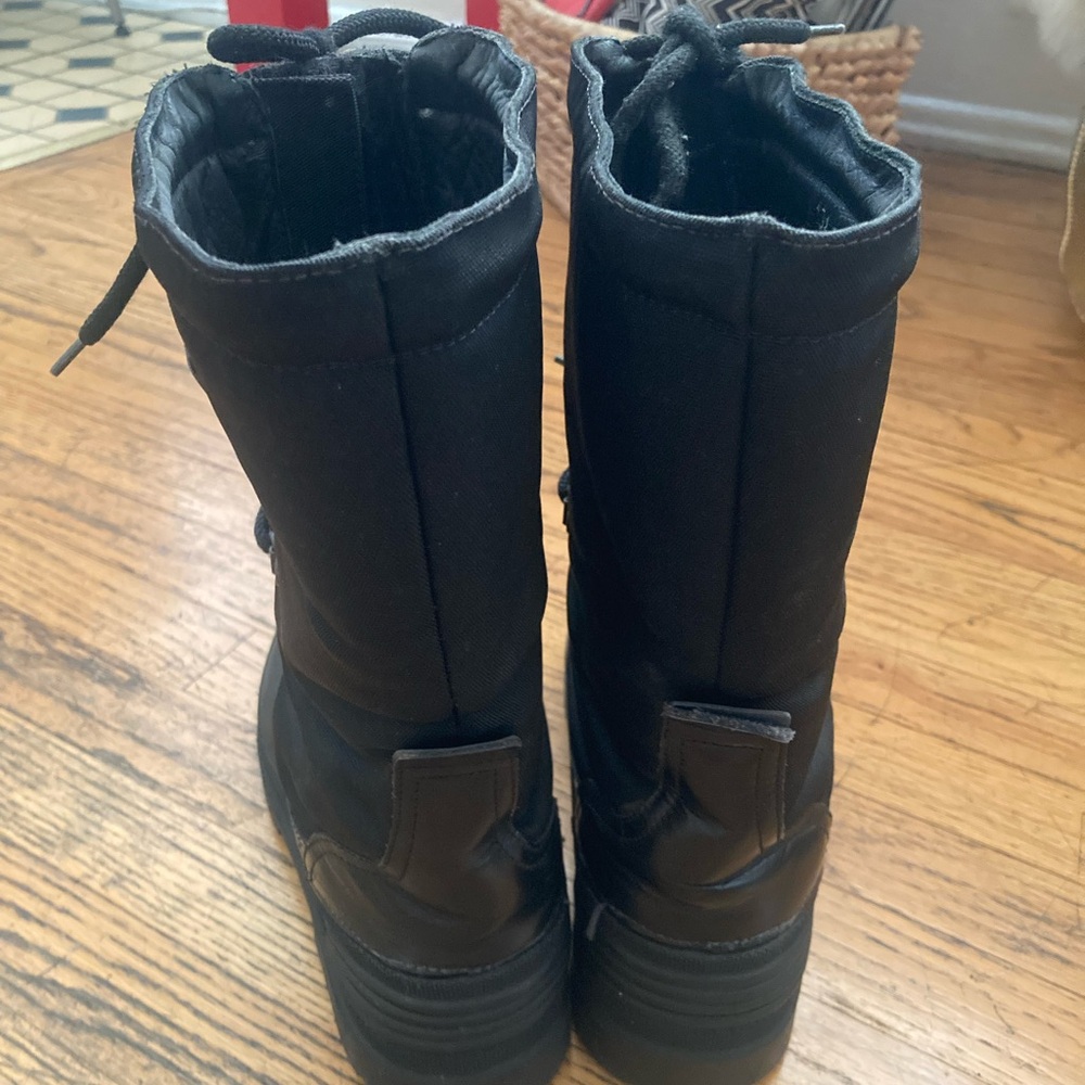Rare Gucci Vintage Black Snow Boots Lace-up Size 37 - Picture 6 of 12